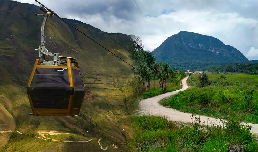 Este innovador teleférico incluirá senderos de vidrio, toboganes y parapente, buscando ofrecer experiencias únicas en un entorno sostenible en la región del Alto Mayo. Foto: composición LR/Andina Este innovador teleférico incluirá senderos de vidrio, toboganes y parapente, buscando ofrecer experiencias únicas en un entorno sostenible en la región del Alto Mayo. Foto: composición LR/Andina