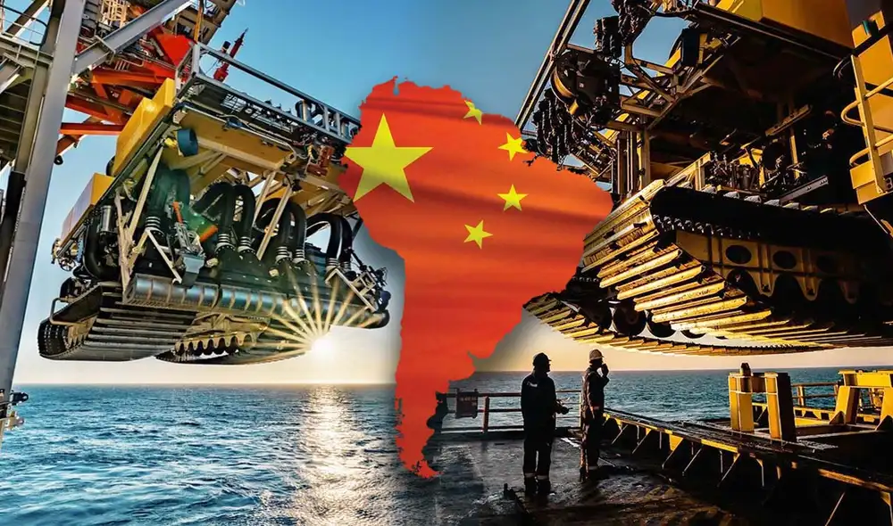 La creciente influencia de China en la minería oceánica preocupa a Estados Unidos, que busca contrarrestar su expansión. Foto: composición LR/The Metals Company La creciente influencia de China en la minería oceánica preocupa a Estados Unidos, que busca contrarrestar su expansión. Foto: composición LR/The Metals Company