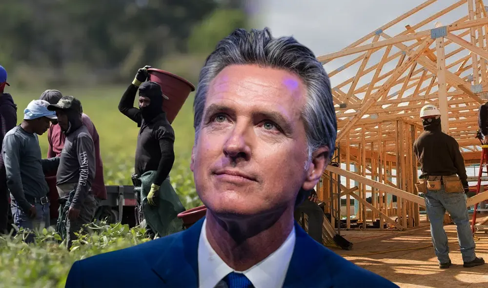 California depende en gran medida de la labor de trabajadores inmigrantes, especialmente en sectores como la agricultura y la construcción. Foto: composición LR/Los Angeles Times/USA Latino California depende en gran medida de la labor de trabajadores inmigrantes, especialmente en sectores como la agricultura y la construcción. Foto: composición LR/Los Angeles Times/USA Latino