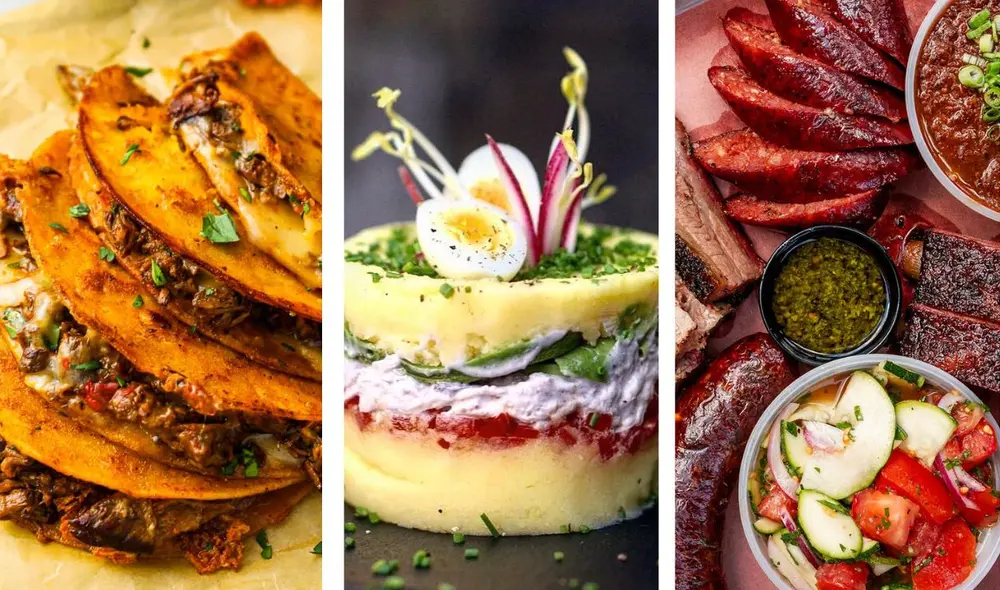 Birrias Tacos, Causa rellena y Carne rostizada, superaron a Perú. Foto: composición LR/ Taste Atlas Awards Birrias Tacos, Causa rellena y Carne rostizada, superaron a Perú. Foto: composición LR/ Taste Atlas Awards