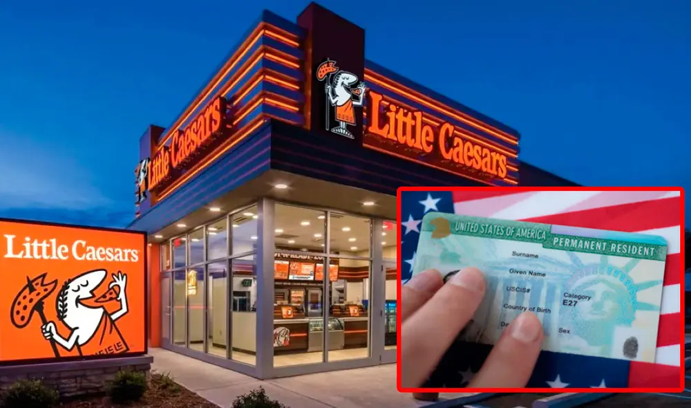 Little Caesars Pizza no solo ofrecen trabajo, sino también la posibilidad de obtener la codiciada Green Card. Foto: El Diario NY Little Caesars Pizza no solo ofrecen trabajo, sino también la posibilidad de obtener la codiciada Green Card. Foto: El Diario NY
