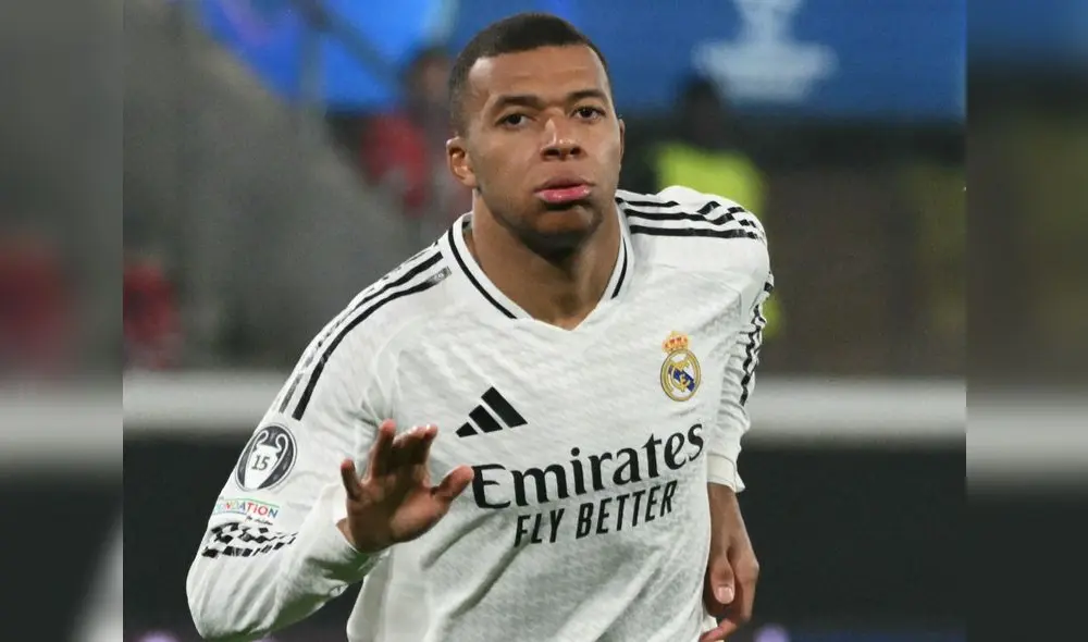 Mbappé anotó el primer gol del Real Madrid en la victora (3-2) sobre Atalanta