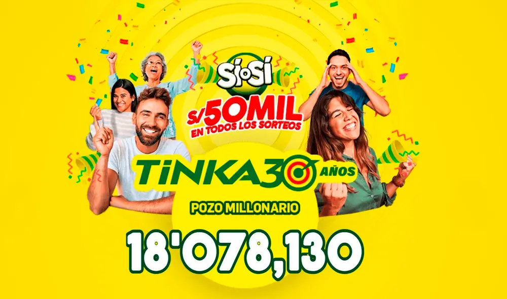 Sigue AQUÍ los resultados del próximo sorteo de La Tinka. Foto: La Tinka Sigue AQUÍ los resultados del próximo sorteo de La Tinka. Foto: La Tinka