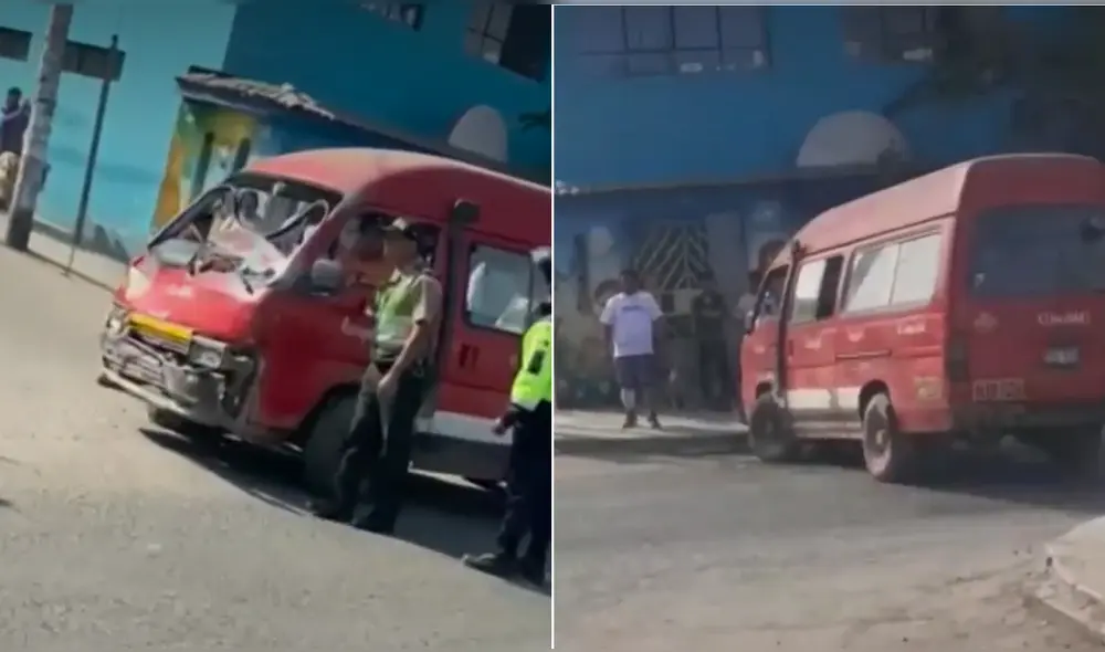 Auto habría intentado chocar contra otro vehículo y realizó maniobra peligrosa. Foto: Captura América Noticias