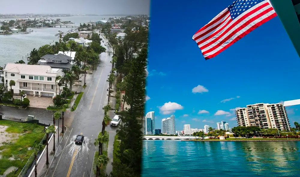 Populares ciudades de Florida acabarían bajo el agua por problemas climáticos | Composición: Lr/ CNN Populares ciudades de Florida acabarían bajo el agua por problemas climáticos | Composición: Lr/ CNN