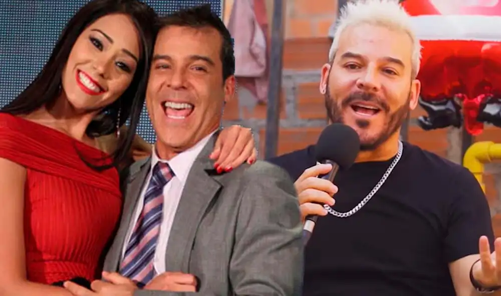 Adolfo Aguilar había declarado, hace varios años, que Karen Schwarz era su mujer ideal. Foto: Composición LR/Captura/Facebook/Captura/YouTube