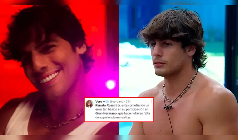 La sentencia de Renato Rossini Jr. pone su permanencia en 'Gran hermano' en peligro. Foto: Composición LR/X/YouTube