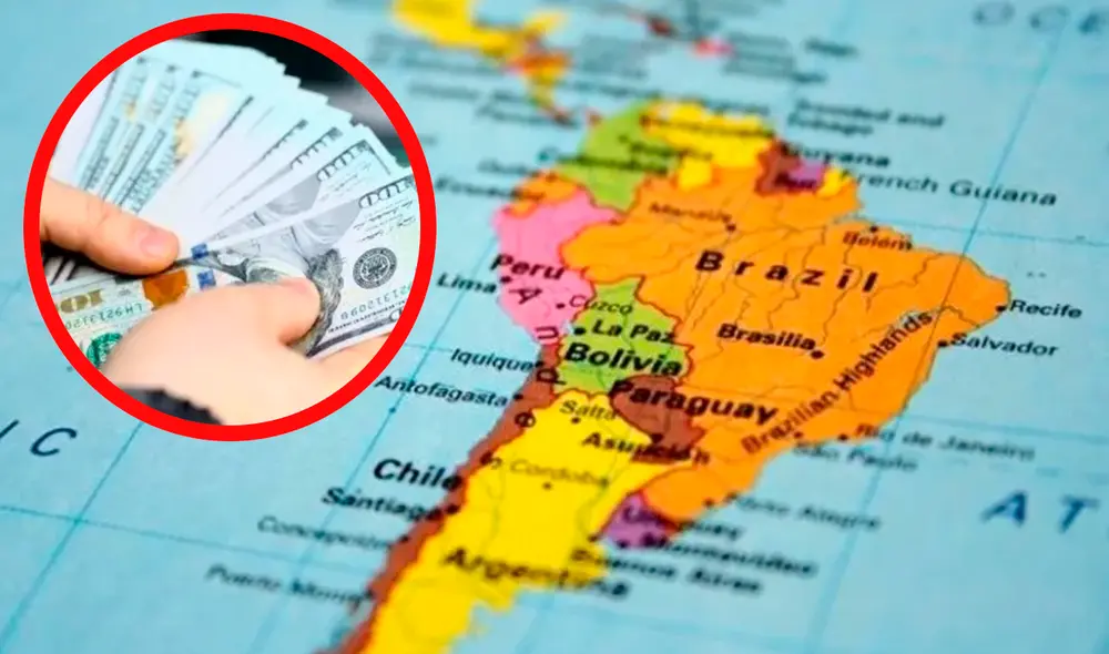 Los países seleccionados por la IA ocupan los puestos 2 y 3 en el ranking de mejores salarios mínimos del 2024, solo por detrás de Costa Rica. Foto: BAE Negocios.