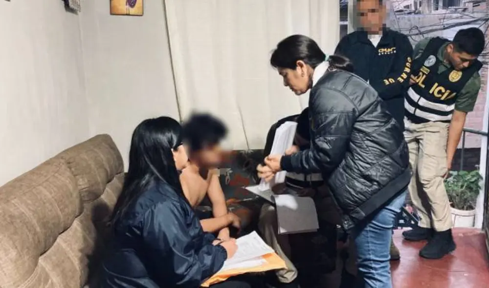 Sujeto fue detenido en posesión del material. Foto: Fiscalía Especializada en Delitos de Trata de Personas.