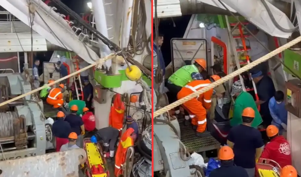 Los heridos fueron trasladados a un hospital de La Libertad con el apoyo del personal del SAMU.. Foto: Composición LR/ foto de MCN Perú