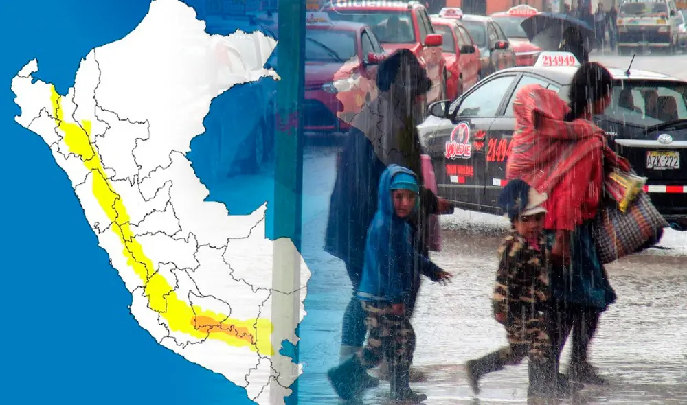 La alerta naranja se emitió durante el último fin de semana. Foto: composición LR/Senamhi/Andina