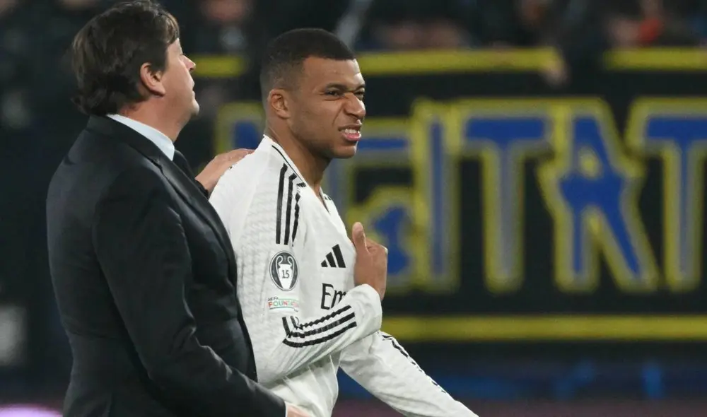 Kylian Mbappé ha anotado 12 goles con el Real Madrid hasta el momento. Foto: AFP