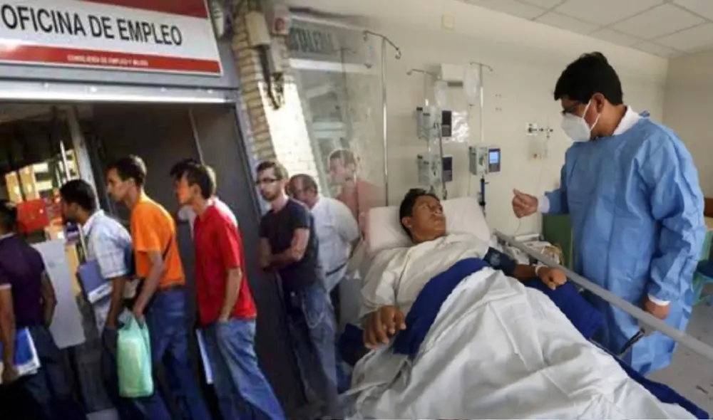 El periodo de latencia brinda a los trabajadores atención de EsSalud en medio del desempleo. Foto: composición LR/Andina/Gob