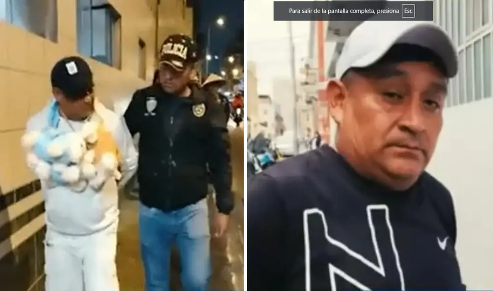 Falso vendedor ambulante de peluches cayó nuevamente por hurto agravado. Foto: Captura / Panamericana