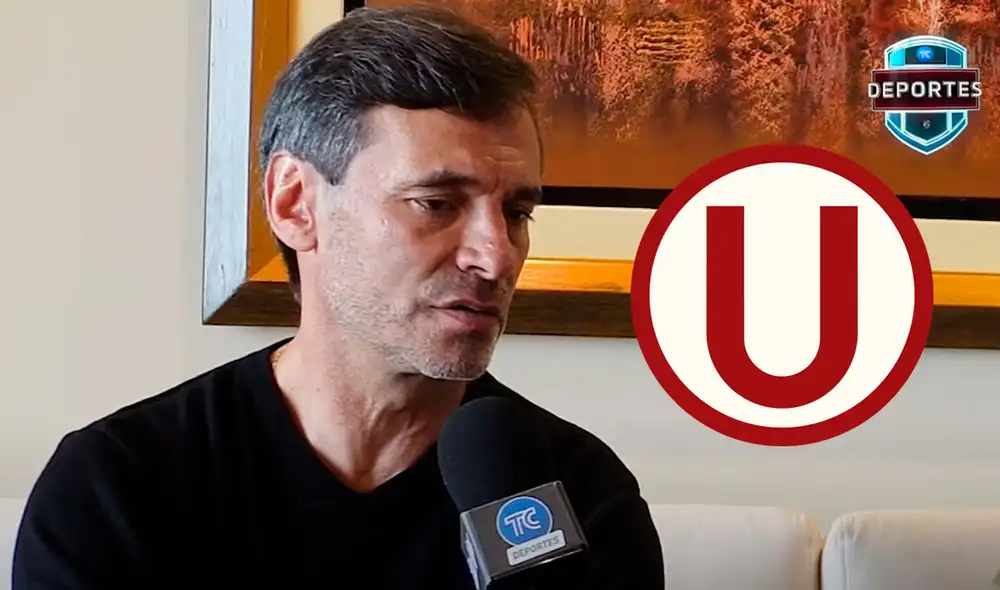 Fabián Bustos llegó a Universitario para el 2024 tras la salida de Jorge Fossati. Foto: composición LR/captura de YouTube/TC Televisión