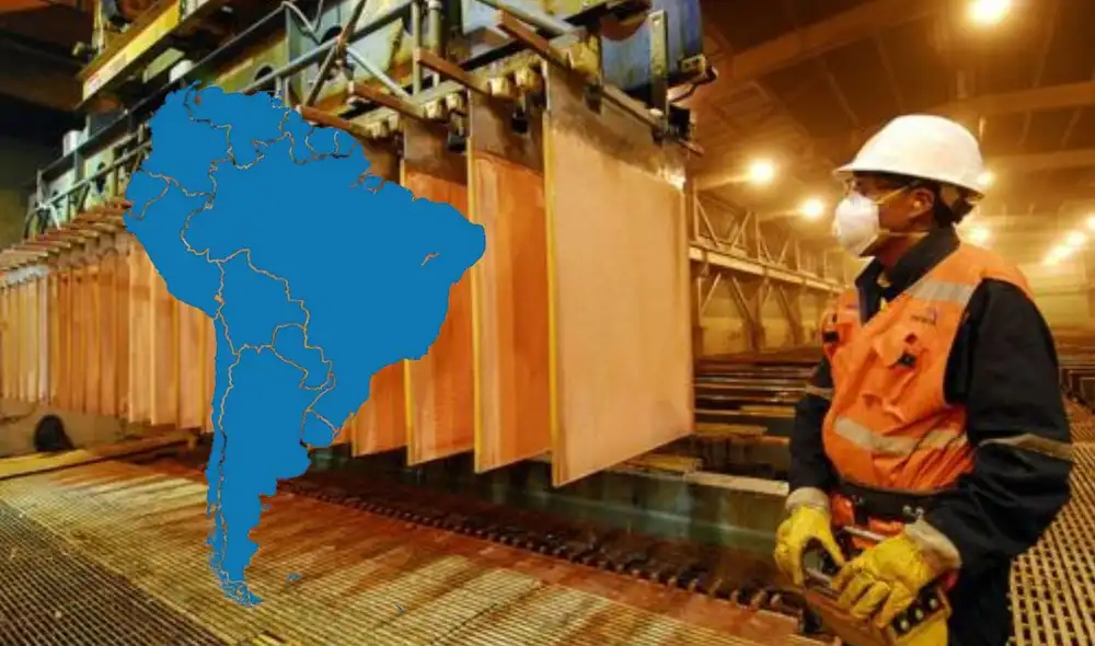 Chile mantiene el liderato en la exportación de cobre a nivel mundial. Foto: Andina/Composición LR Chile mantiene el liderato en la exportación de cobre a nivel mundial. Foto: Andina/Composición LR