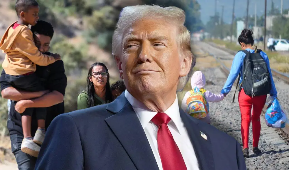 Trump dice "preservar la unidad familiar" al expulsar a todos los miembros de una familia sin importar su estatus migratorio. Foto: Composición LR