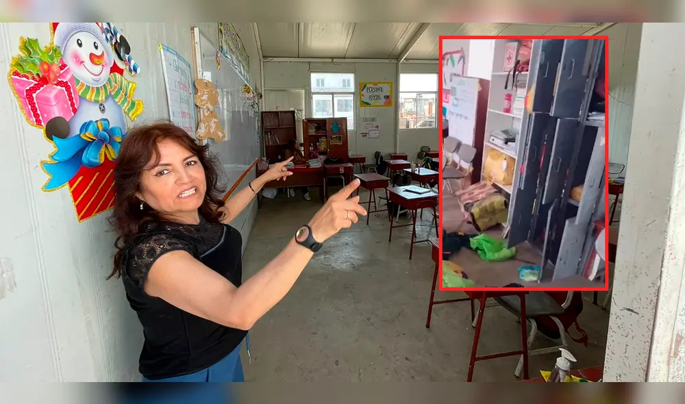 Delincuentes roban por cuarta vez institución educativa en SJM/Composición LR/Foto: Rosa Quincho