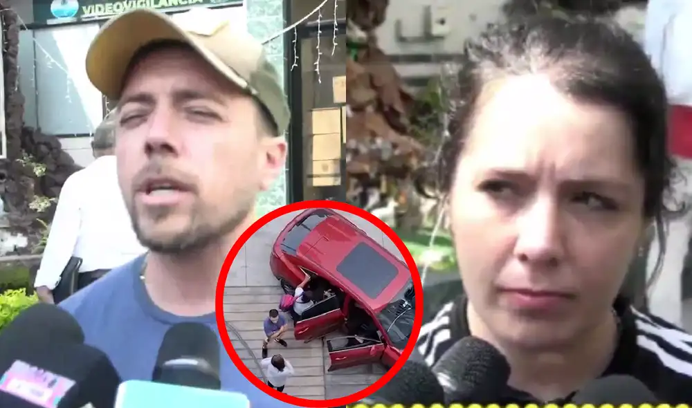 Julián Zucchi y Yiddá Eslava protagonizaron una polémica pelea en la vía pública. Foto: Composición Willax TV/Instarándula/Instagram Julián Zucchi y Yiddá Eslava protagonizaron una polémica pelea en la vía pública. Foto: Composición Willax TV/Instarándula/Instagram