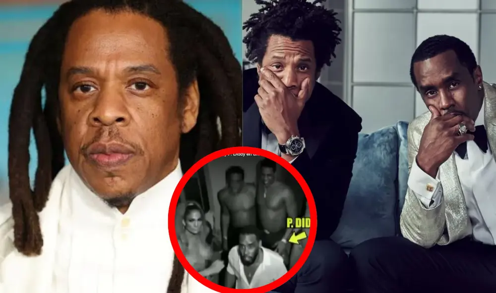 Jay-Z y P. Diddy fueron demandados por abuso sexual. Foto: Composición LR/difusión/Captura Willax TV
