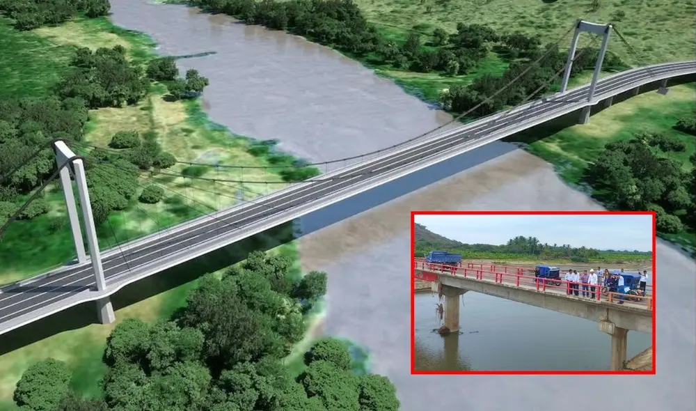 Este puente, de 2.400 metros de longitud, mejorará la conectividad regional y beneficiará a 255.000 personas en comunidades cercanas. Foto: MTC/difusión
