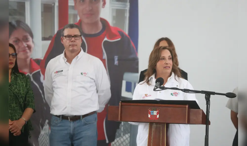 Morgan Quero y Dina Boluarte. Morgan Quero y Dina Boluarte.