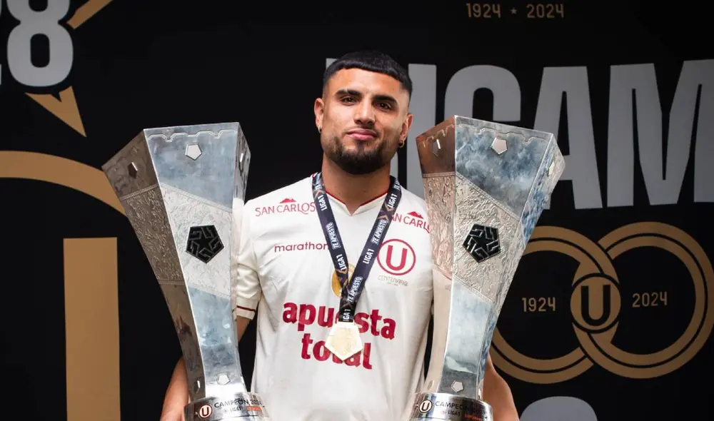 Rodrigo Ureña llegó a Universitario en 2023 y durante sus dos temporadas en el club ganó el bicampeonato de la Liga 1. Foto: Universitario