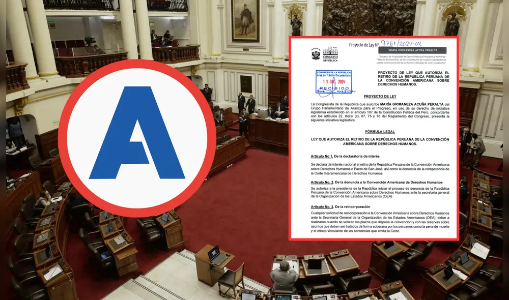 María Acuña propone el retiro de Perú del Pacto de San José y la denuncia ante la OEA. | Composición LR. María Acuña propone el retiro de Perú del Pacto de San José y la denuncia ante la OEA. | Composición LR.