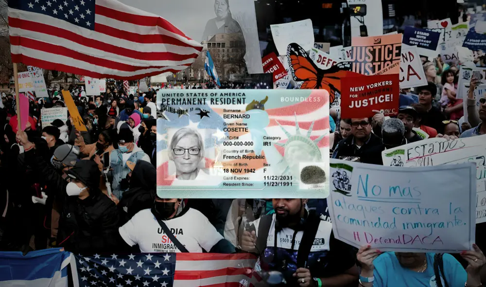 Los inmigrantes indocumentados deberán abonar una tarifa adicional de 1000 dólares para solicitar la Green Card en Estados Unidos. Foto: composición LR/EFE/Periódico Los inmigrantes indocumentados deberán abonar una tarifa adicional de 1000 dólares para solicitar la Green Card en Estados Unidos. Foto: composición LR/EFE/Periódico