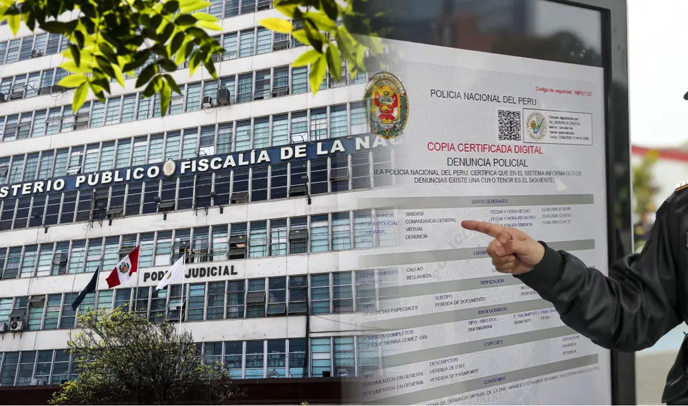 El Ministerio Público habilita a los usuarios a ver el estado de una denuncia policial. Foto: composición LR/Andina