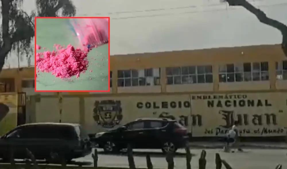 Presunta venta de sustancia ilegal habría sido realizada al interior del colegio. Foto: Captura Presunta venta de sustancia ilegal habría sido realizada al interior del colegio. Foto: Captura