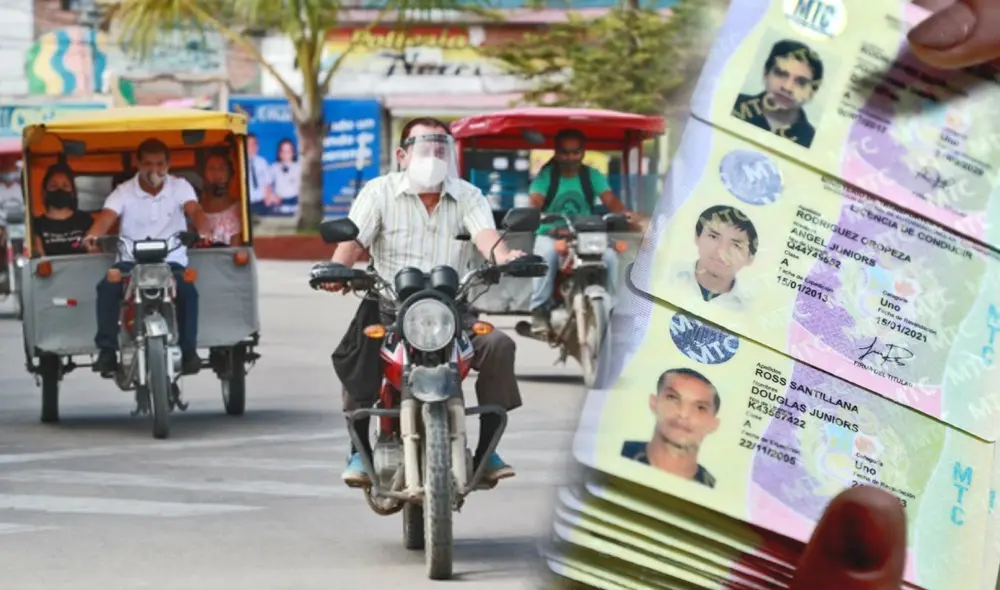 Cada licencia de moto tramitada en el MTC se aprueba por el Sistema Nacional de Conductores. Foto: composición LR/Andina