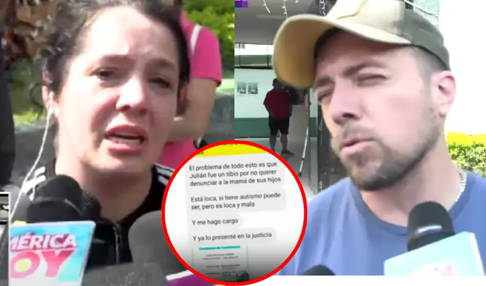 Yiddá Eslava y Julián Zucchi protagonizaron una pelea pública. Foto: Composición LR/Captura Willax TV Yiddá Eslava y Julián Zucchi protagonizaron una pelea pública. Foto: Composición LR/Captura Willax TV
