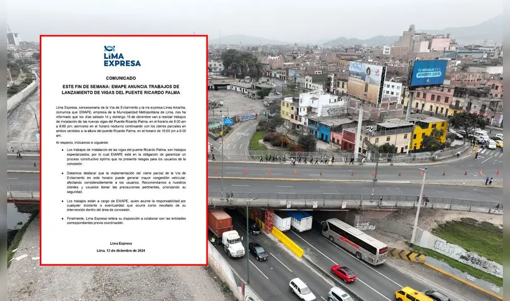 Puente Ricardo Palma sufrió hasta 5 choques de vehículos de carga pesada en los últimos meses. Foto: composición LR