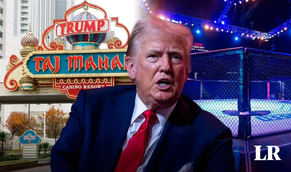 Donald Trump brilló con el Trump Taj Mahal en en 1994 e incluso albergó peleas de UFC | Composición: Ariana Espinoza