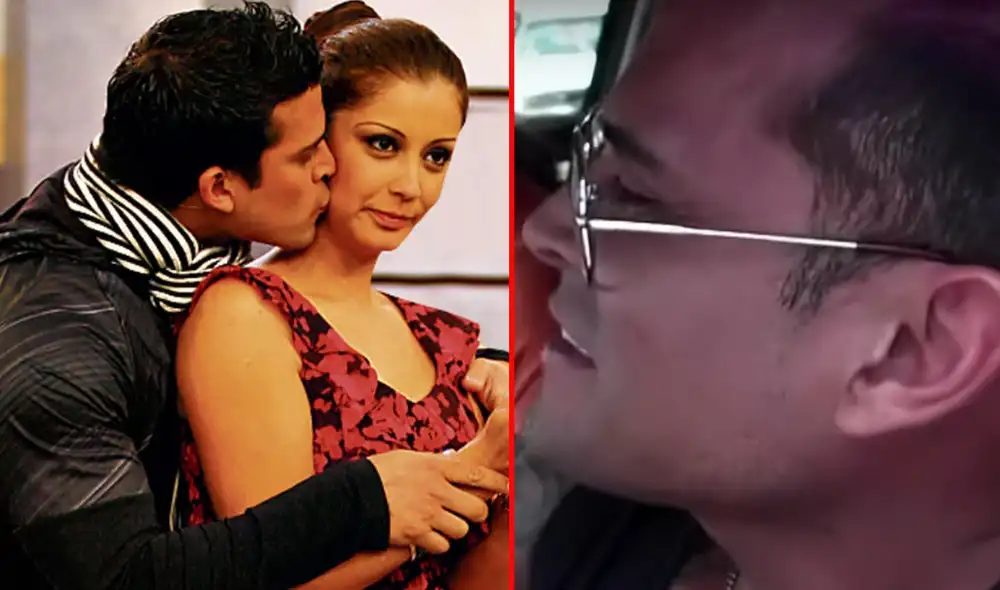 Christian Domínguez se pone nervioso y llama 'amor' a Karla Tarazona. Foto: Willax