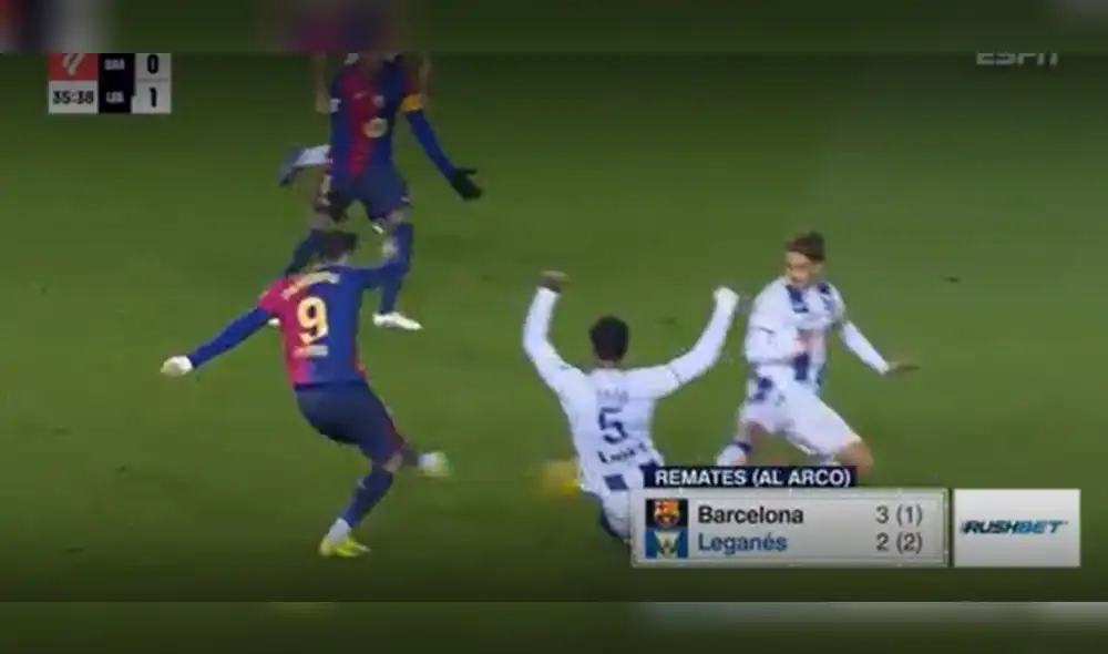 Renato Tapia viene siendo titular con Leganés en la liga de España. Foto: captura de ESPN