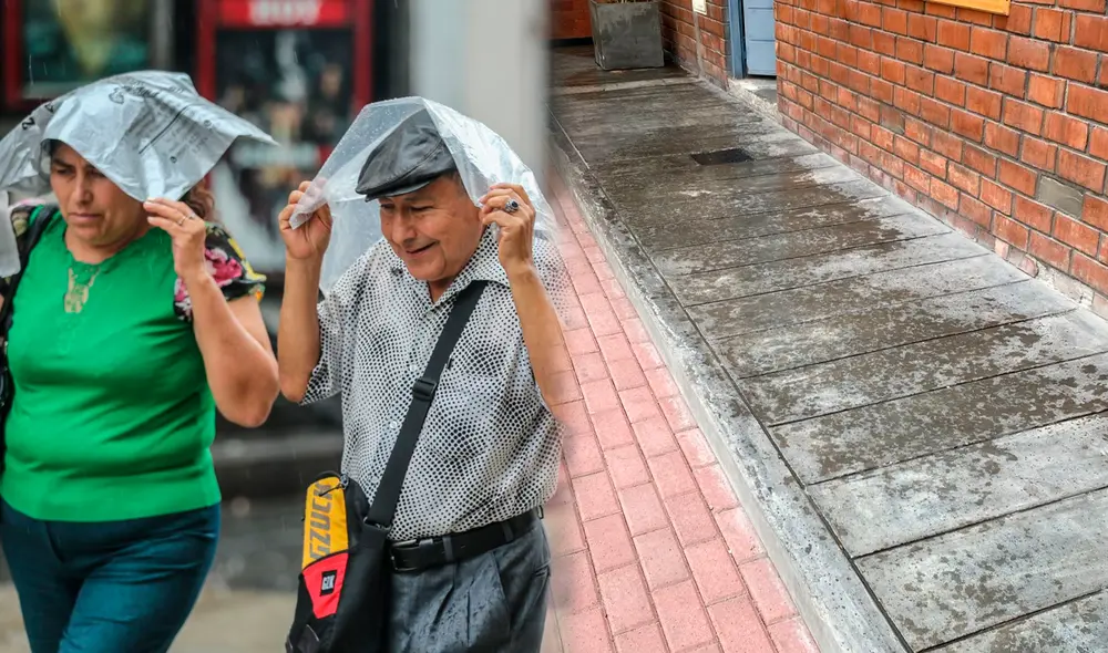 Usuarios reportan lluvias en varios distritos de Lima y Callao/Composición LR