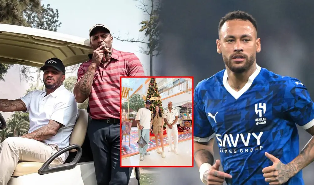 Jefferson Farfán y Guillermo Guizasola, solo 9 meses después del primer programa de ‘Enfocados’, podrían tener como invitado a Neymar Jr. Foto: composición LR/Instagram/AFP