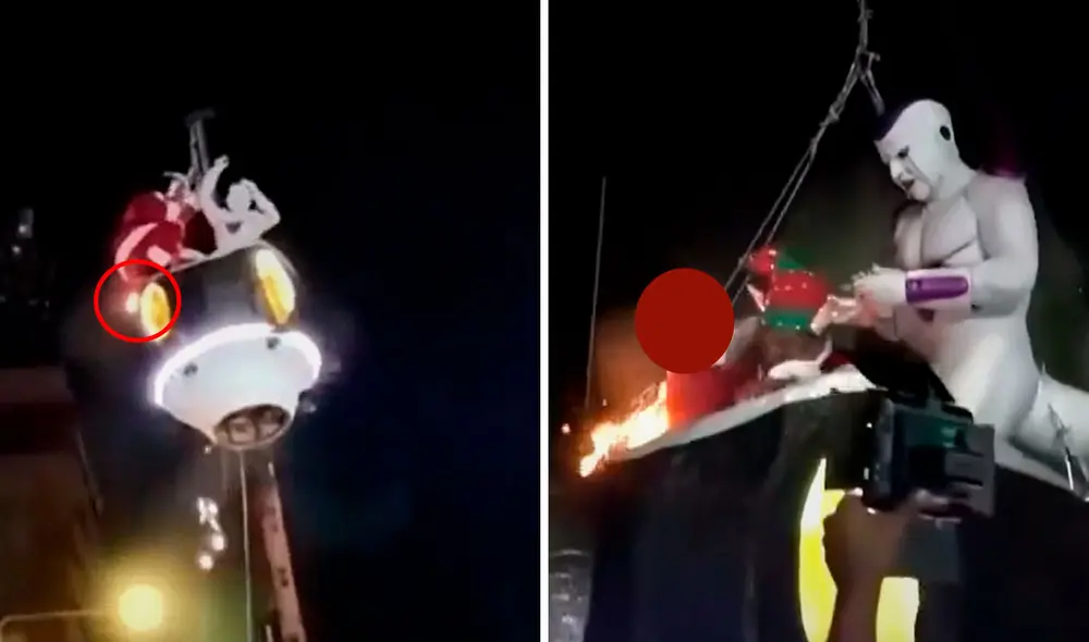 Incendio se originó por fuego en la bota del alcalde. Foto: composición LR/Canal N Incendio se originó por fuego en la bota del alcalde. Foto: composición LR/Canal N