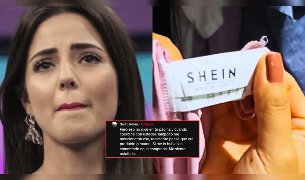 La marca de Luciana Fuster aclaró que vende productos importados, incluyendo prendas de Shein. Foto: Composición LR/América/TikTok