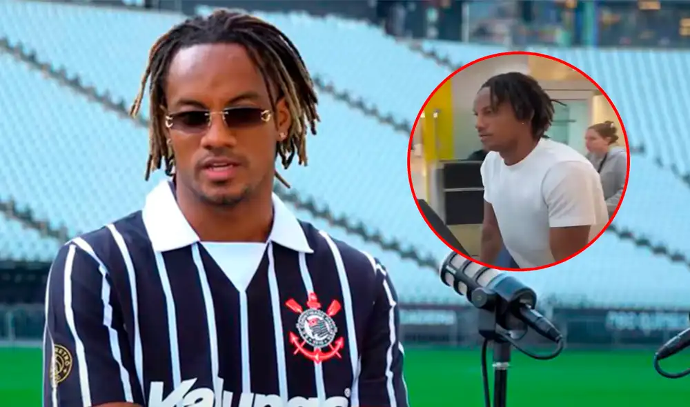 André Carrillo llegó a Corinthians procedente de Al-Qadisiyah. Foto: composición LR/captura de 'Enfocados'