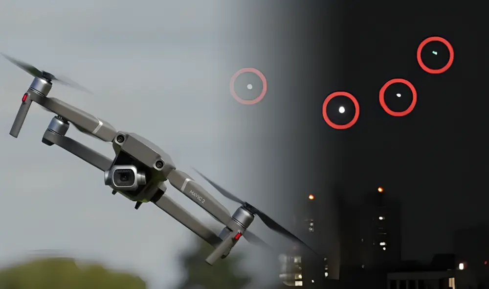 Los drones han sido avistados en al menos seis estados, comenzando en Nueva Jersey el 18 de noviembre. Foto: composición LR/difusión