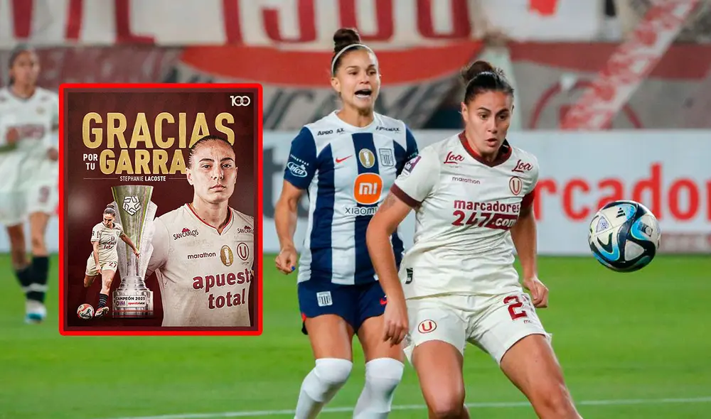 'Fefa' Lacoste ganó la final con Universitario a Alianza Lima en 2023. Foto: composición LR/GLR/Universitario/X