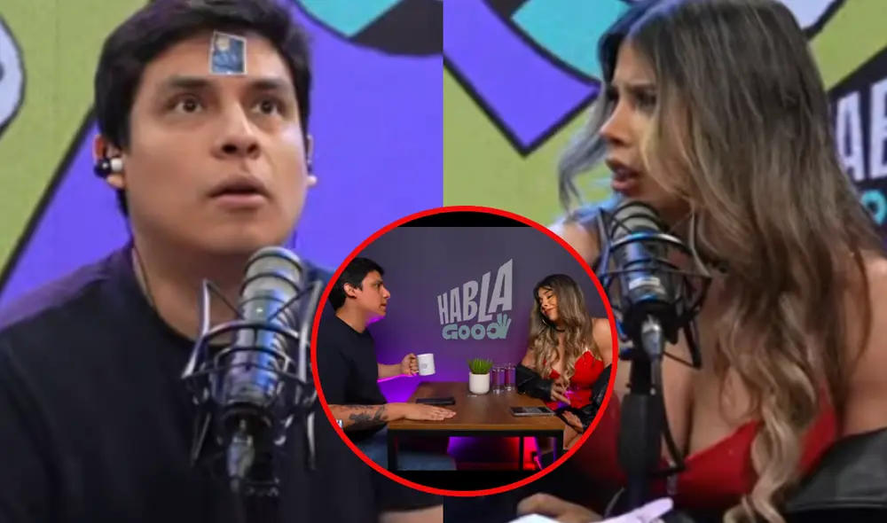 Gabriela Serpa pasó un momento romántico en una cita con Curwen. Foto: composición LR/YouTube/Habla Good Gabriela Serpa pasó un momento romántico en una cita con Curwen. Foto: composición LR/YouTube/Habla Good