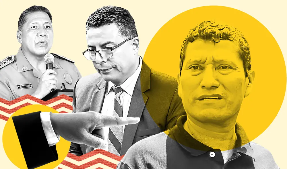De izquierda a derecha, el general Miguel Cayetano y los coroneles Walter Lozano y Harvey Colchado, todos pasados al retiro “por renovación de cuadros”. Foto: composición LR/Brian Tejada De izquierda a derecha, el general Miguel Cayetano y los coroneles Walter Lozano y Harvey Colchado, todos pasados al retiro “por renovación de cuadros”. Foto: composición LR/Brian Tejada
