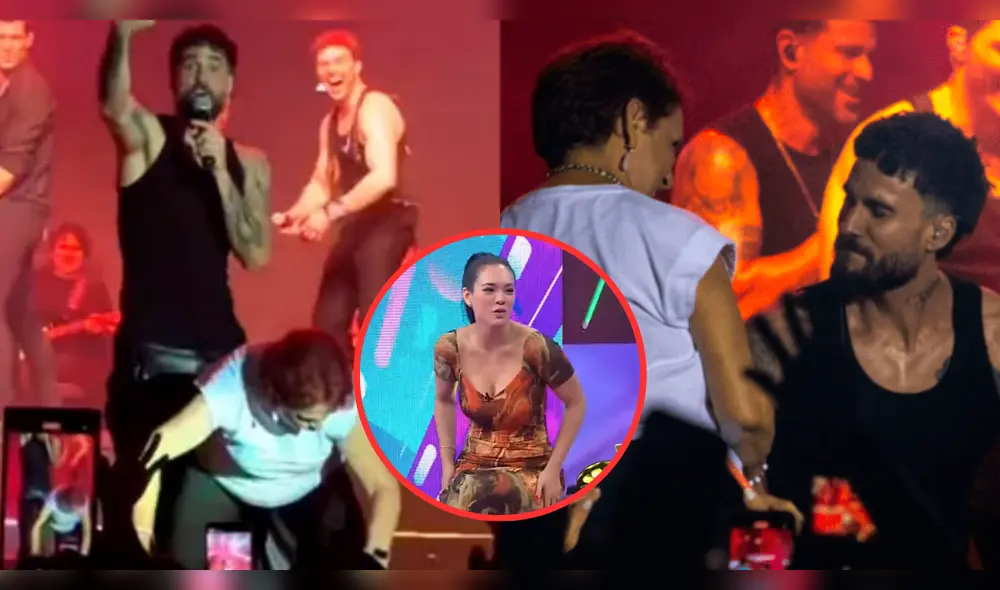 Jazmín Pinedo reaccionó con humor al ver el viral baile entre Gino Assereto y una señora reguetonera. Foto: Composición LR/América/TikTok