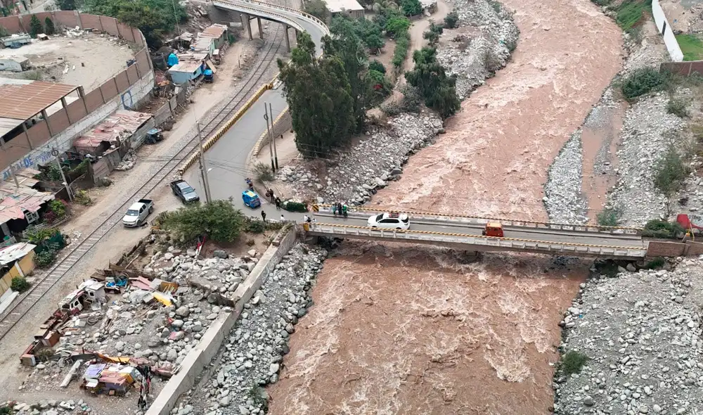 Lluvias en las partes altas de Lima continuarán hasta el miércoles. El Rímac muestra una gran crecida. Foto: difusión