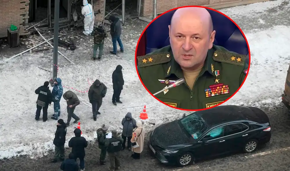 Kirilov había sido acusado anteriormente por Ucrania de usar armas químicas. Su muerte podría desencadenar represalias. Foto: composición LR Kirilov había sido acusado anteriormente por Ucrania de usar armas químicas. Su muerte podría desencadenar represalias. Foto: composición LR