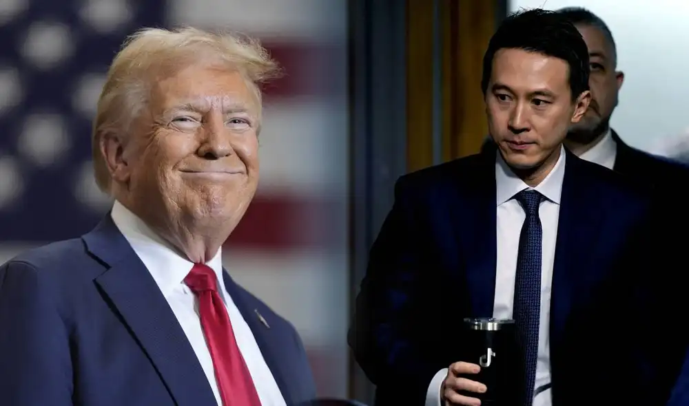 Donald Trump se reunió el lunes con Shou Zi Chew, CEO de TikTok, en Mar-a-Lago, según CNN. Foto: composición LR/ CNN Donald Trump se reunió el lunes con Shou Zi Chew, CEO de TikTok, en Mar-a-Lago, según CNN. Foto: composición LR/ CNN